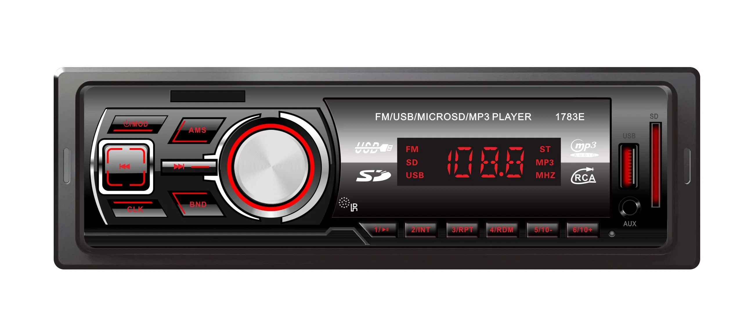 LED Screen 2USB Car Stereo Bluetooth MP3 Audio Player