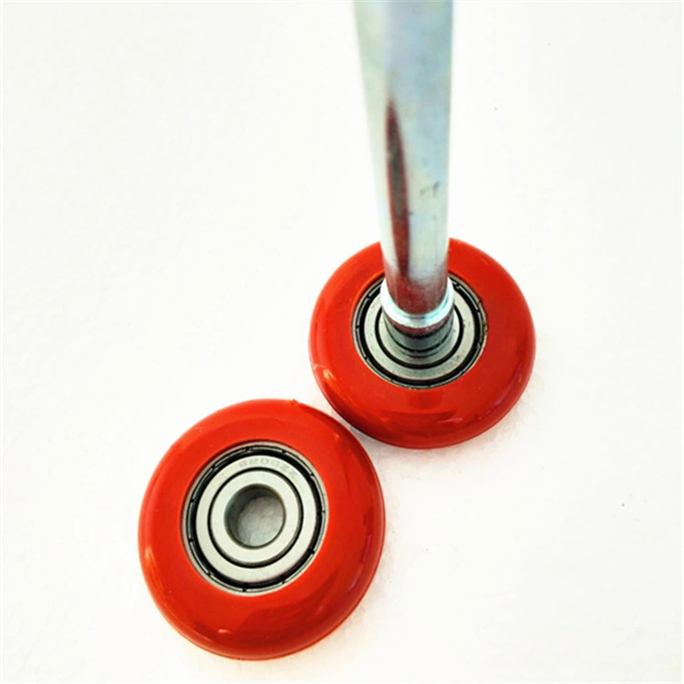 Red 6200zz Bearing 46*120mm Nylon Roller Belong Garage Door/Gate Hardware Accessories/Parts Pulley/Roller for Building Materials Door and Window Hardware