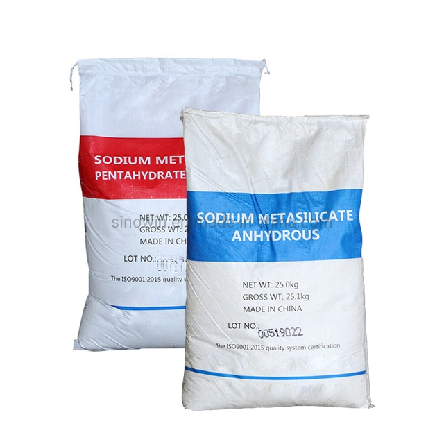 Detergent Na2s03.5h20 Plant Anhydrous Pentahydrate Sodium Metasilicate