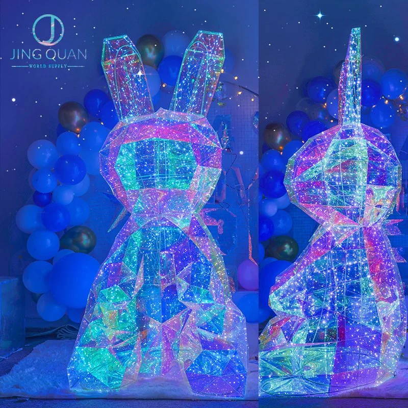 Huge Rabbit LED Gifts Festive Wedding Decorative Party Night Light Birthday Gifts Easter Valentine's Day Christmas Ornaments