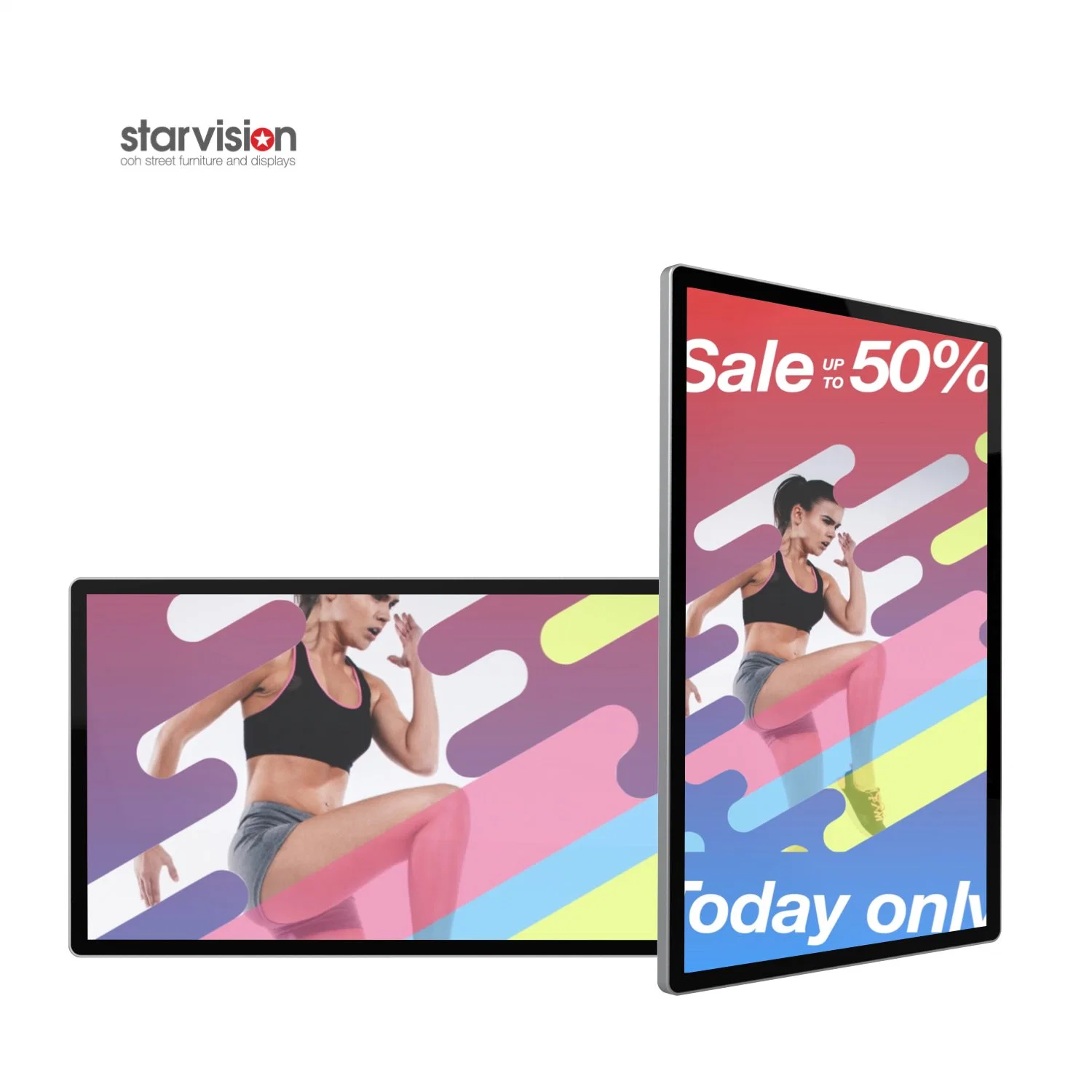 Android System 450nit Commercial Panel Wall Mounted Advertising Digital Signage with Touch Screen