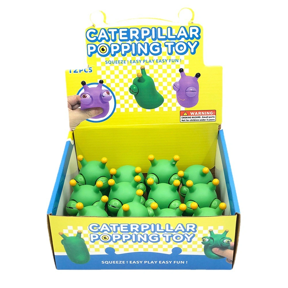 Wholesale/Supplier Caterpillar Popping Outeyes Novelty Stress Relief Fidget Toy for Kids Baby