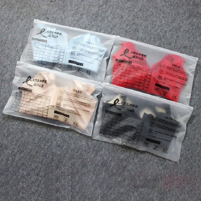 100PCS Custom Eco-Friendly Zipper Bag Resealable Packaging Bags Clear Vinyl PVC Zipper Bags