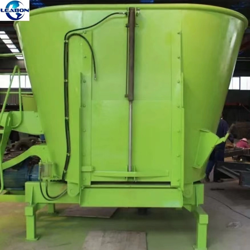 Dairy Farming Tmr Feed Mixer 9cbm Livestock Cattle Camel Fodder Mixing Machine