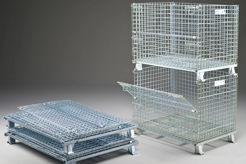 Multi-Purpose Factory Cage Metal/ Basket Container Wire Top Cover