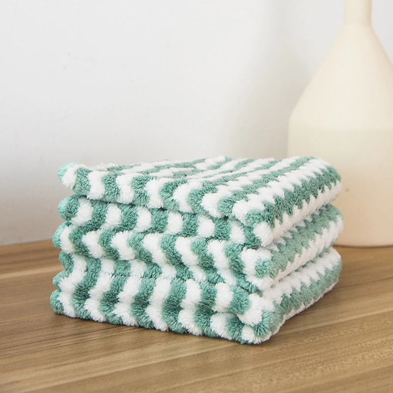 Hand Cleaning Washcloths 100% Polyester Purpose Cleaning Rags Reusable Towels