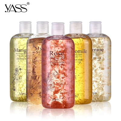 OEM Brand Shower Jelly Moisturizing Lasting Fragrance Plant Extract Body Wash Petals Shower Gel