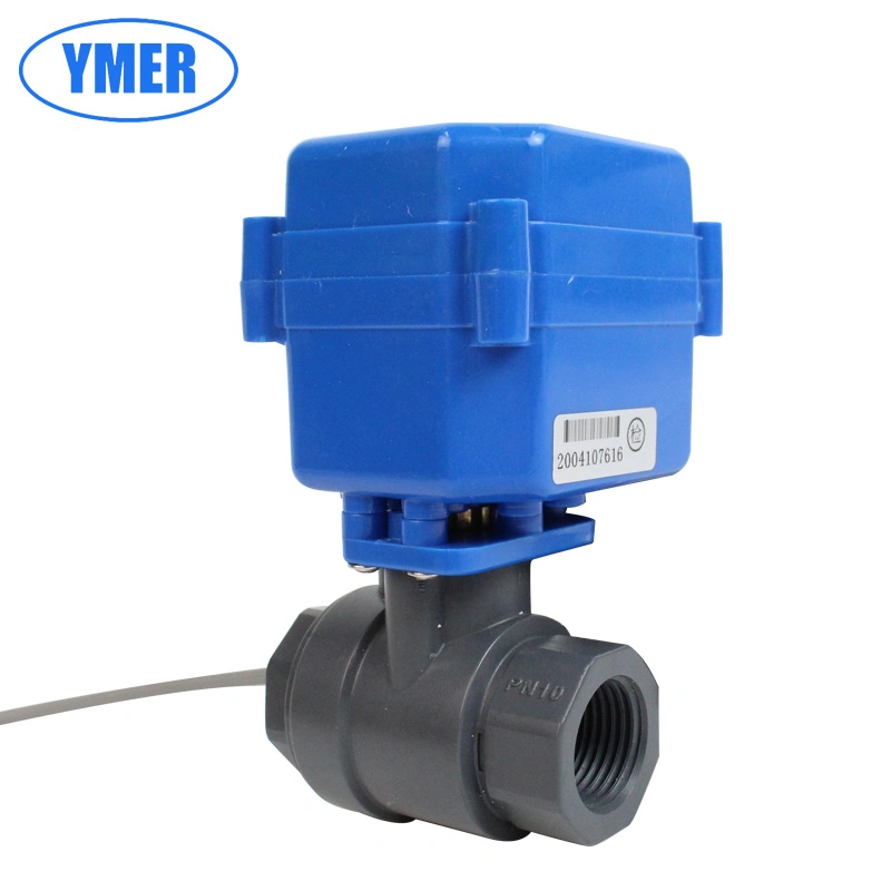 1inch DN25 UPVC Control Motorized Ball Valve for Water Oil Gas