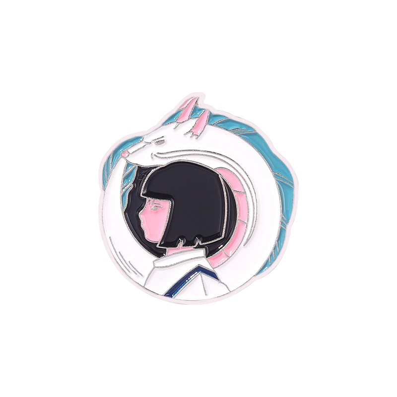 Porte-clés en titane poche personnalisée de haute qualité Japane Anime Chine Vente en gros Médaille d'émail plaqué or métallique Crafts pour cadeau