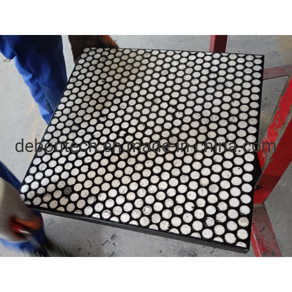 Chute Wear Ceramic Impact Plate Rubber Ceramic Coating