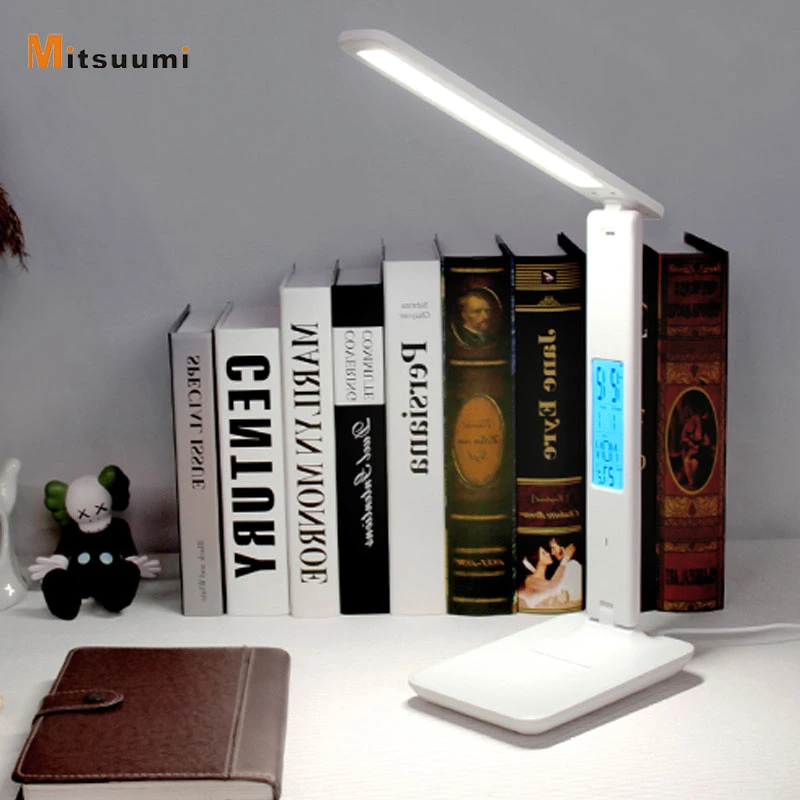 مصباح مكتب LED بدون محول ضوء شاشة LCD 5 واط لمصباح الشحن اللاسلكي الضوء الليلي