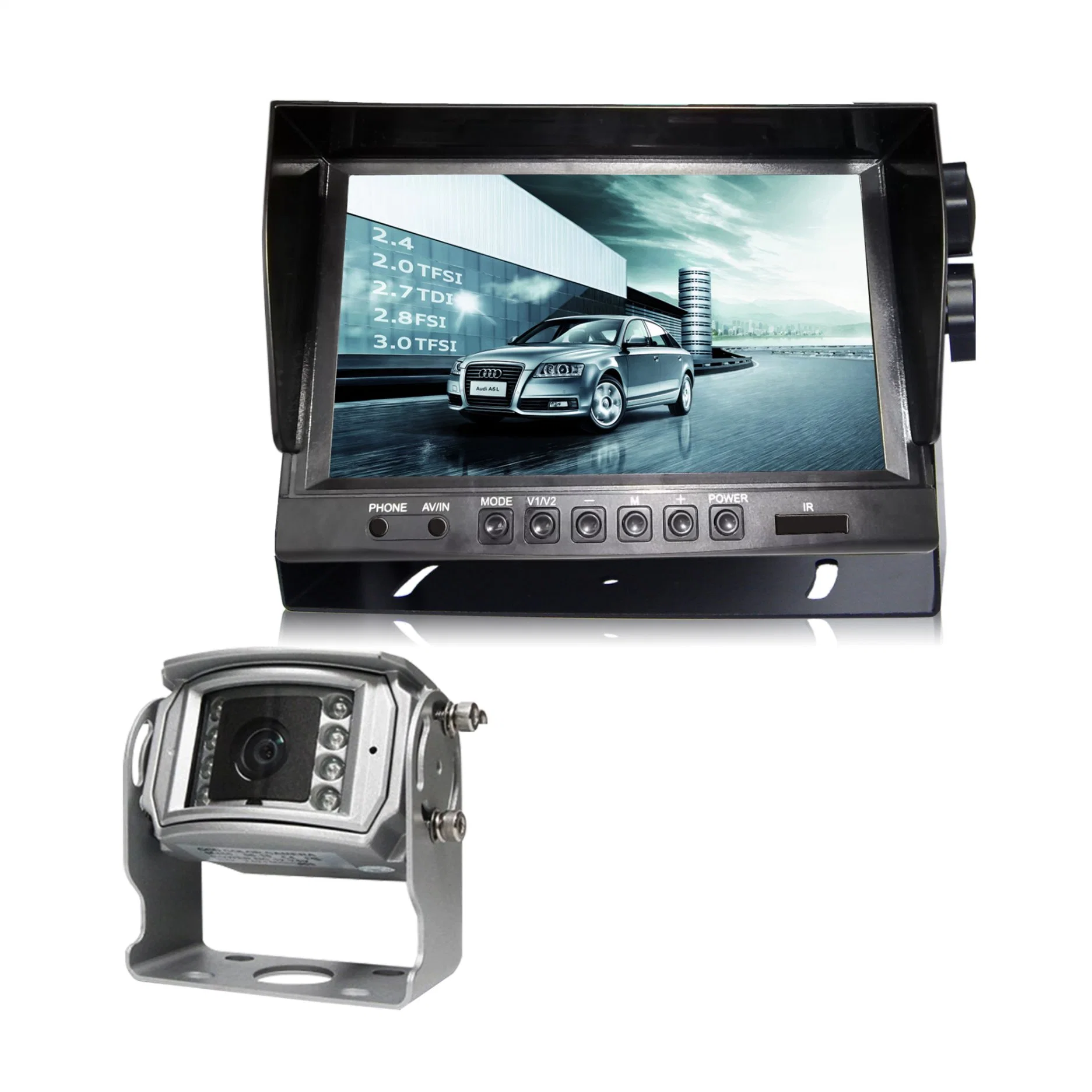 7" Car Monitor Back up Reversing Rearview Camera System