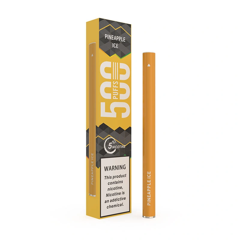 Ananas glacé 1,3 ml 5% léger 500 puffs stylo à cassette jetable E cigarette