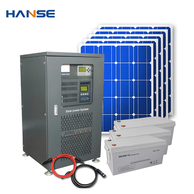 Complete Solar Energy System 10kw Photovoltaic Solar Panel Energy Power for Village Lighting Refrigerator Use