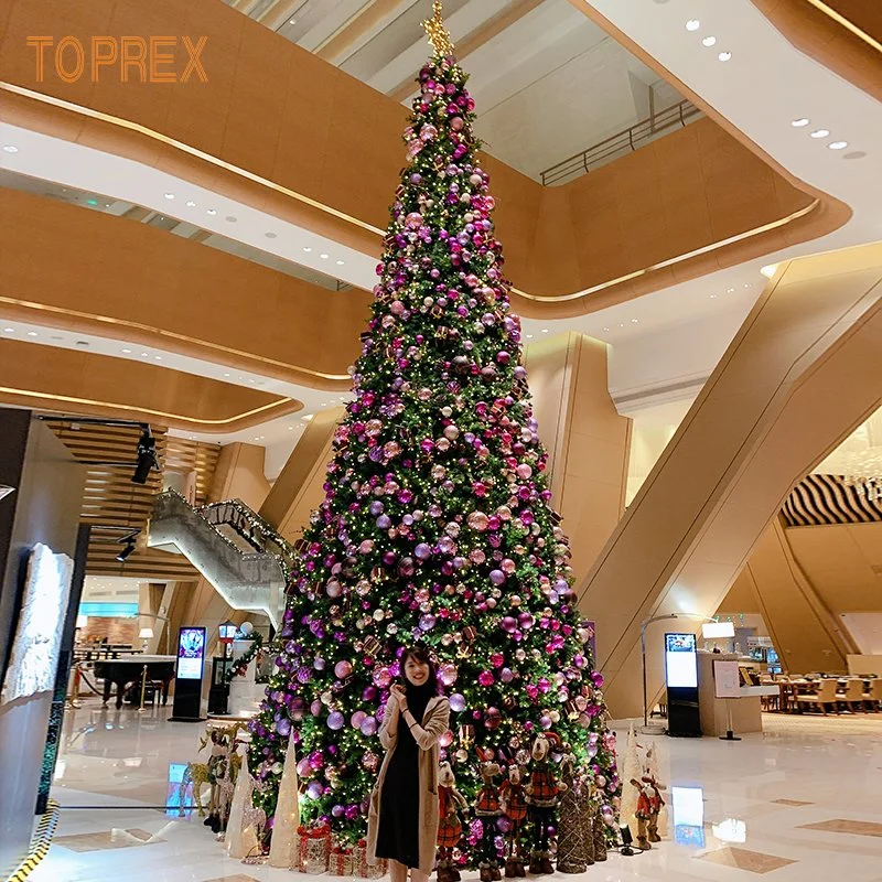 عرض الجملة في الهواء الطلق Indor Christmas Lights فروع الصنوبر الكبيرة الاصطناعية شجرة تزيينية