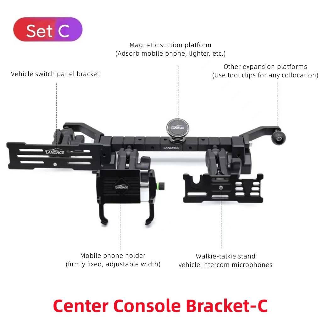 Support de console centrale de l'angle souple Multi-Mount DASH Support téléphone