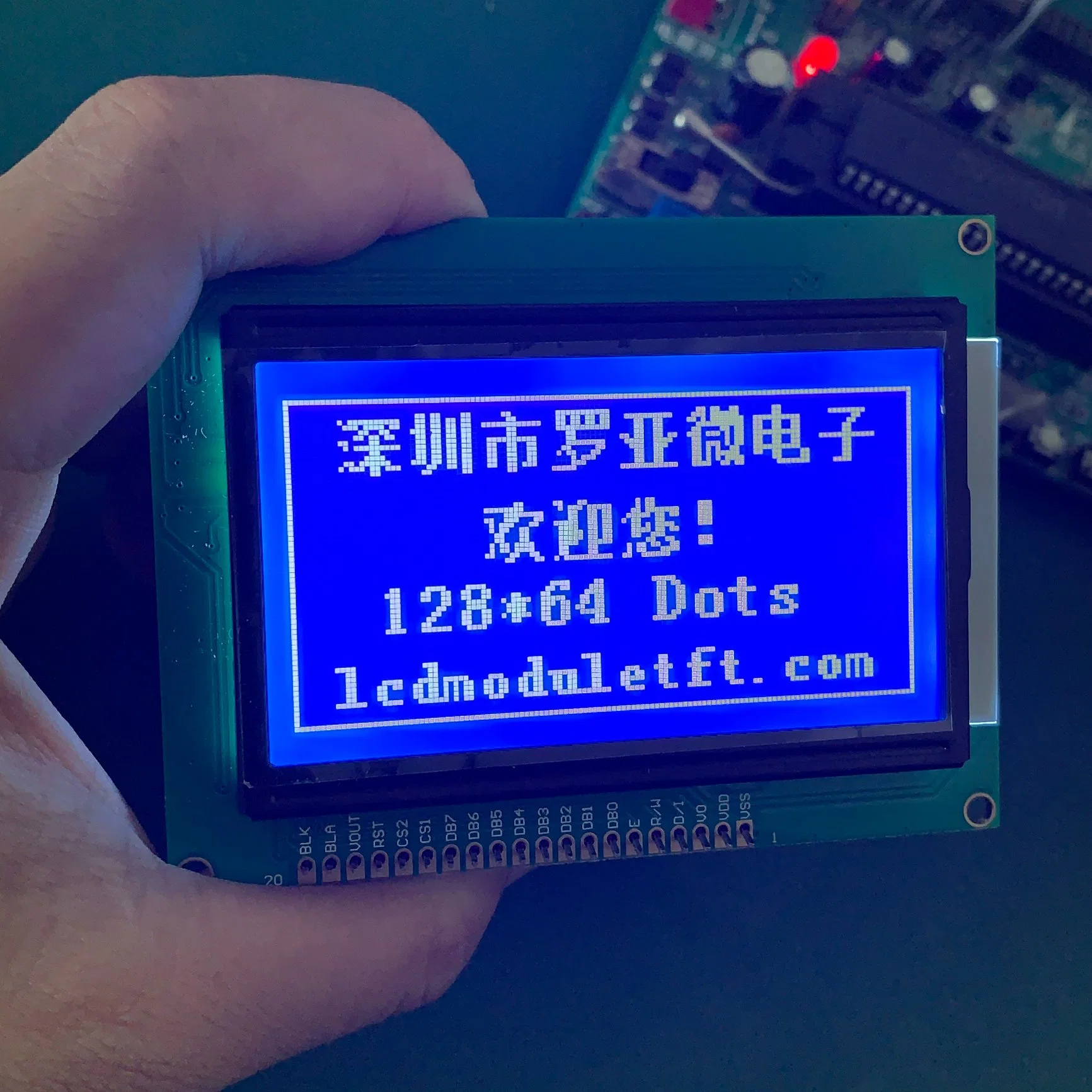 128x64 графический DOT Matrix синий параллельный порт Serial Port ЖК-дисплеем