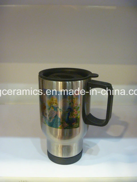 Stainless Steel Travel Mug, Sublimation Coated Travel Mug