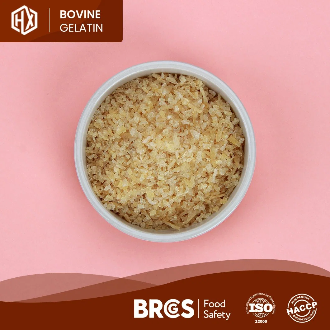 Haoxiang Wholesale/Supplier Custom 2022 Bovine Skin Gelatin High-Quality 300 Bloom Food Grade Bovine Skin Gelatin China Supplier Sample Available Bovine Skin Gelatin