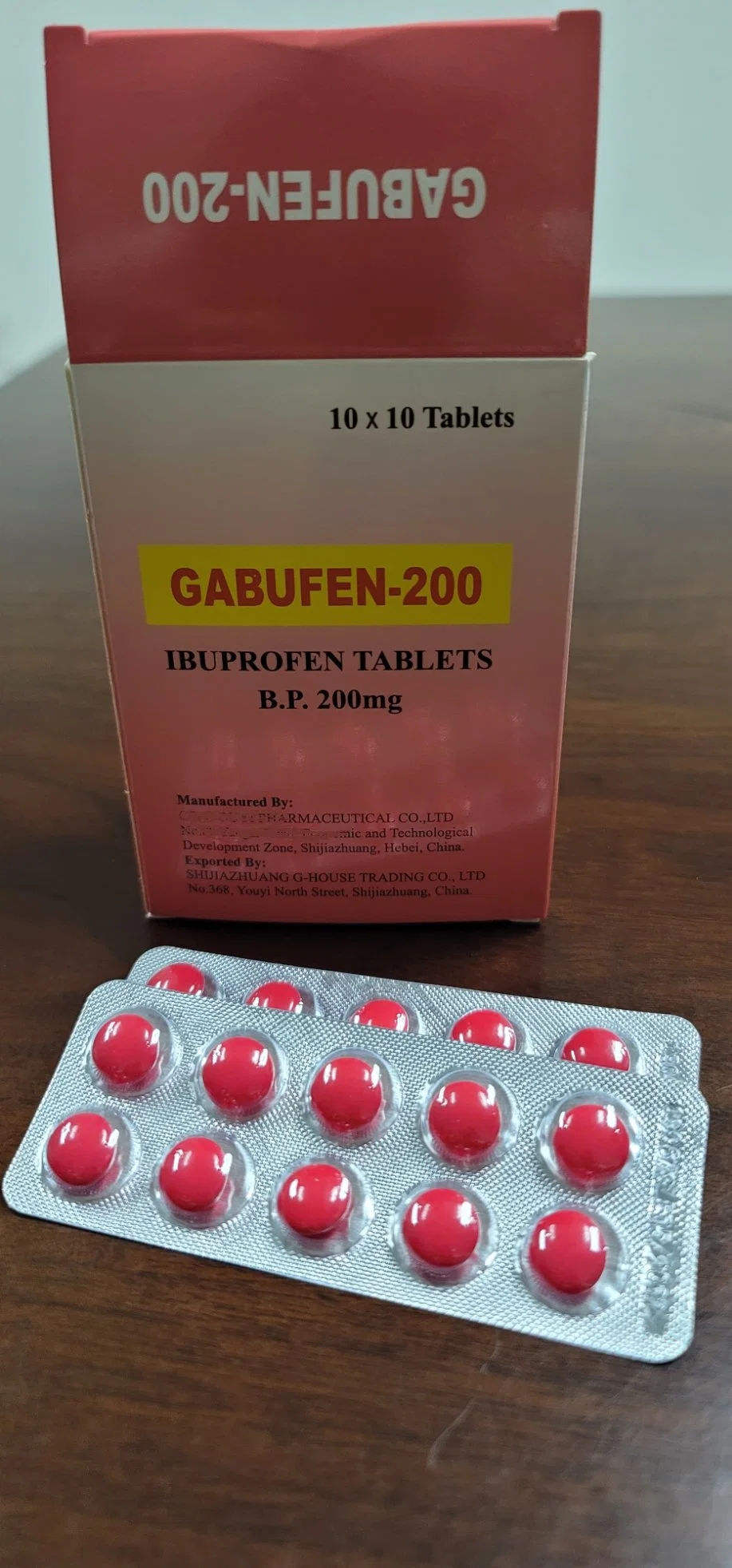 O ibuprofeno Tablets 200mg a alta qualidade dos produtos farmacêuticos