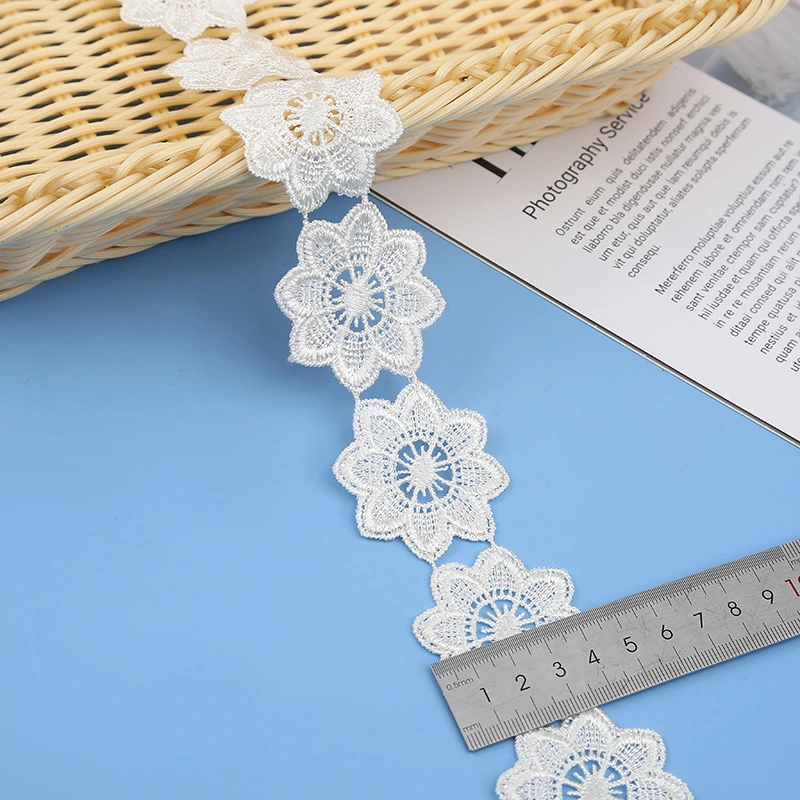 K5008 Hollow-out Polyester Water-Soluble Embroidery DIY Lace Flower Household Soft Decoration Children's Underwear Accessories