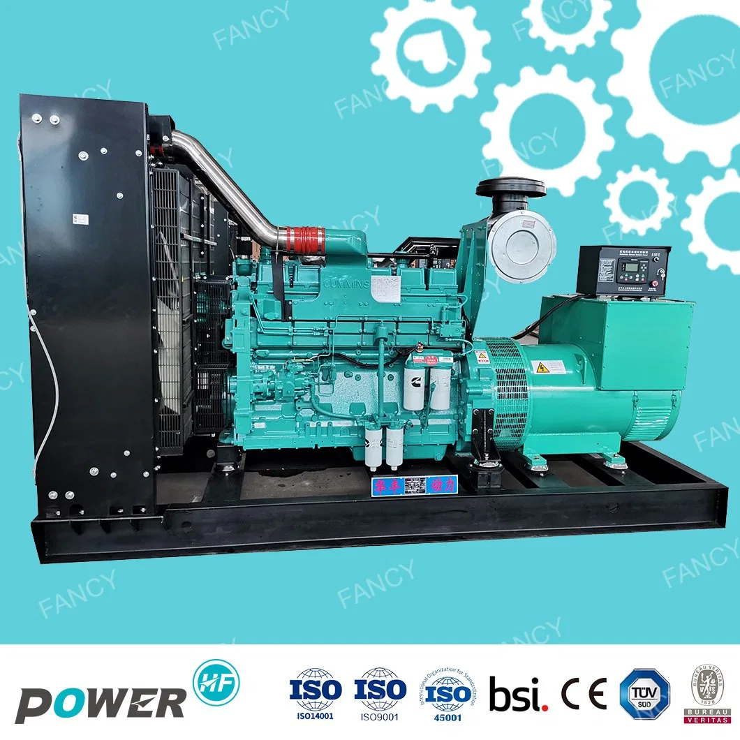 Heavy-Duty Open Frame Powered by Cummins 800kw 1000kVA Electric Diesel Generator Set