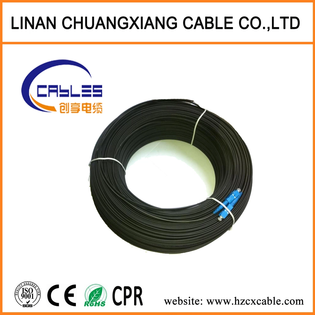 2cores FTTH Drop Outdoor Fiber Optical Drop Cable / Networking Cable