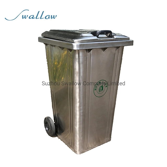 240L Outdoor Trash Receptacles Collection Garbage Bin