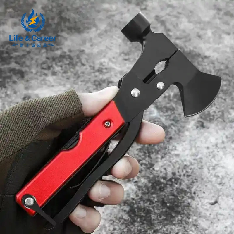 Multifunctional Stainless Steel Hammer Axe Folding Pliers Knife Bottle Opener Tool Hardware Tool