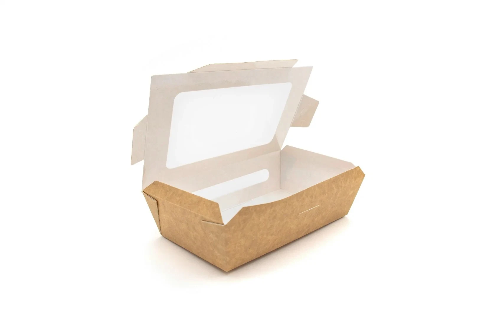 Papel Kraft Salada Oil-Proof Snack-Fast Food almoço take-away caixa de embalagem