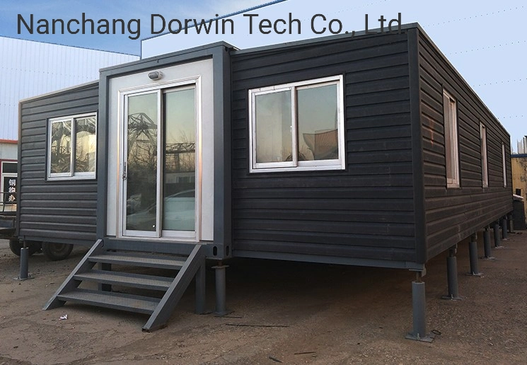 Steel Structure WPC Panel Bungalow Prefab House with Bedroom and Bathroom