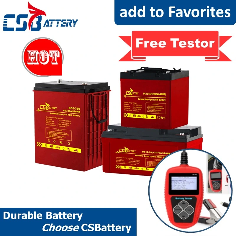 Csbattery 12V100ah Deep Cycle Gel Battery for Marine/Security/Tractor/Motorcycle-Parts/Solar Generator/Amy