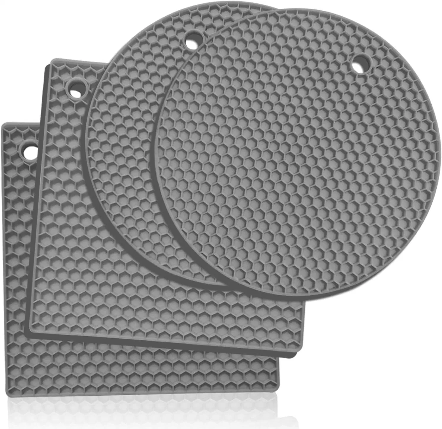 Suportes de silicone resistentes ao calor suportes de pote multiusos discos quentes antiderrapantes para os suportes de Cozinha, abridores de boiões quentes