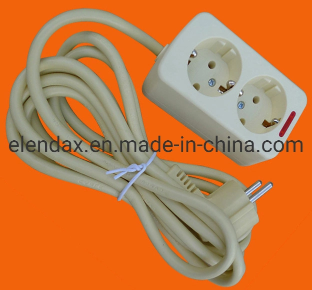 10/16A EU 2 Way Power Extension Socket (E5002E)