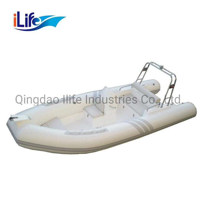 Ilife 1.2 mm PVC Hot Sale 520c Fiberglass Bottom Passenger Boat with Ce