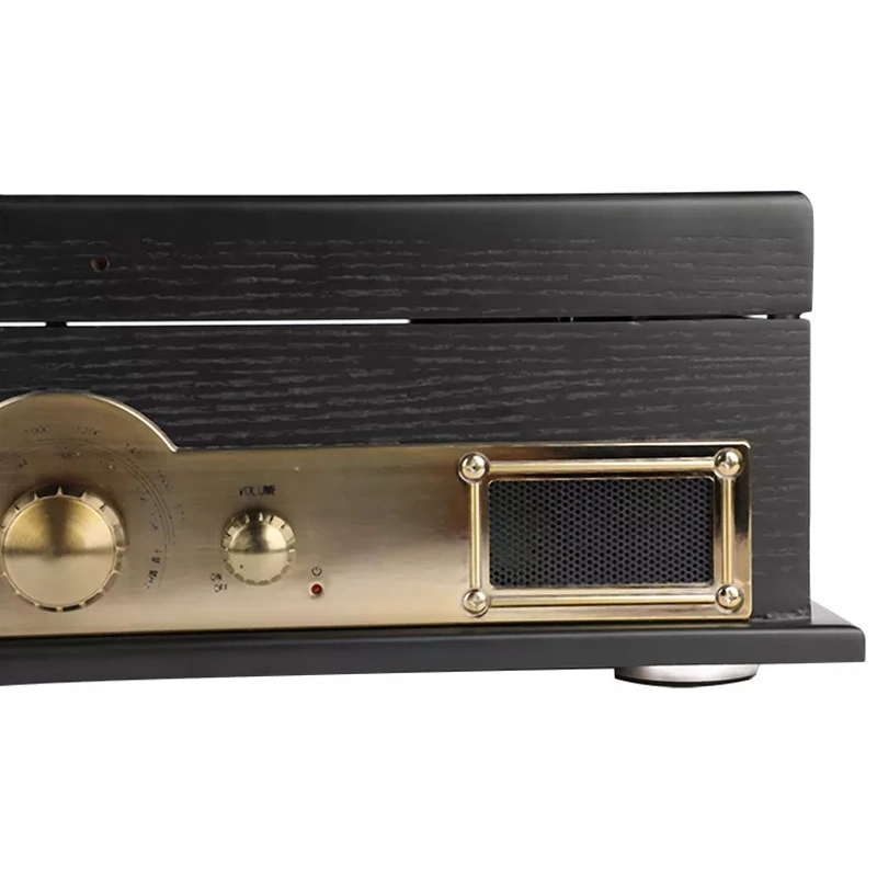 Home Audio Cassette Equipment Portable Radio Wooden Turntable
