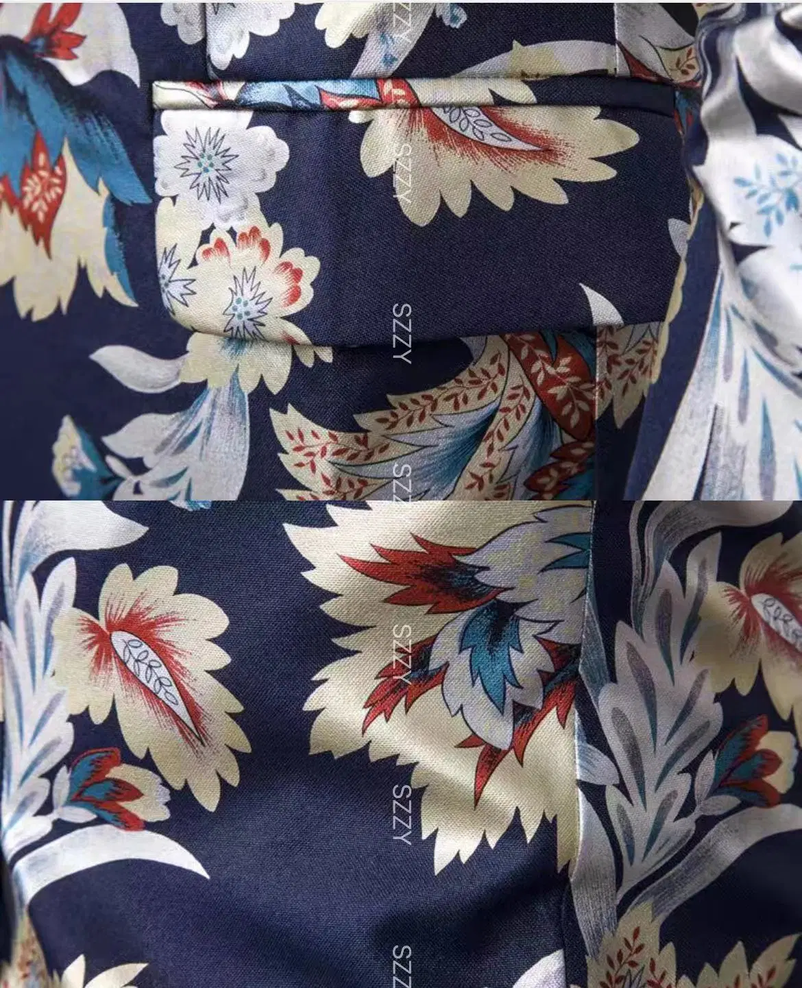 Printed Personalized Floral Suit Fabric