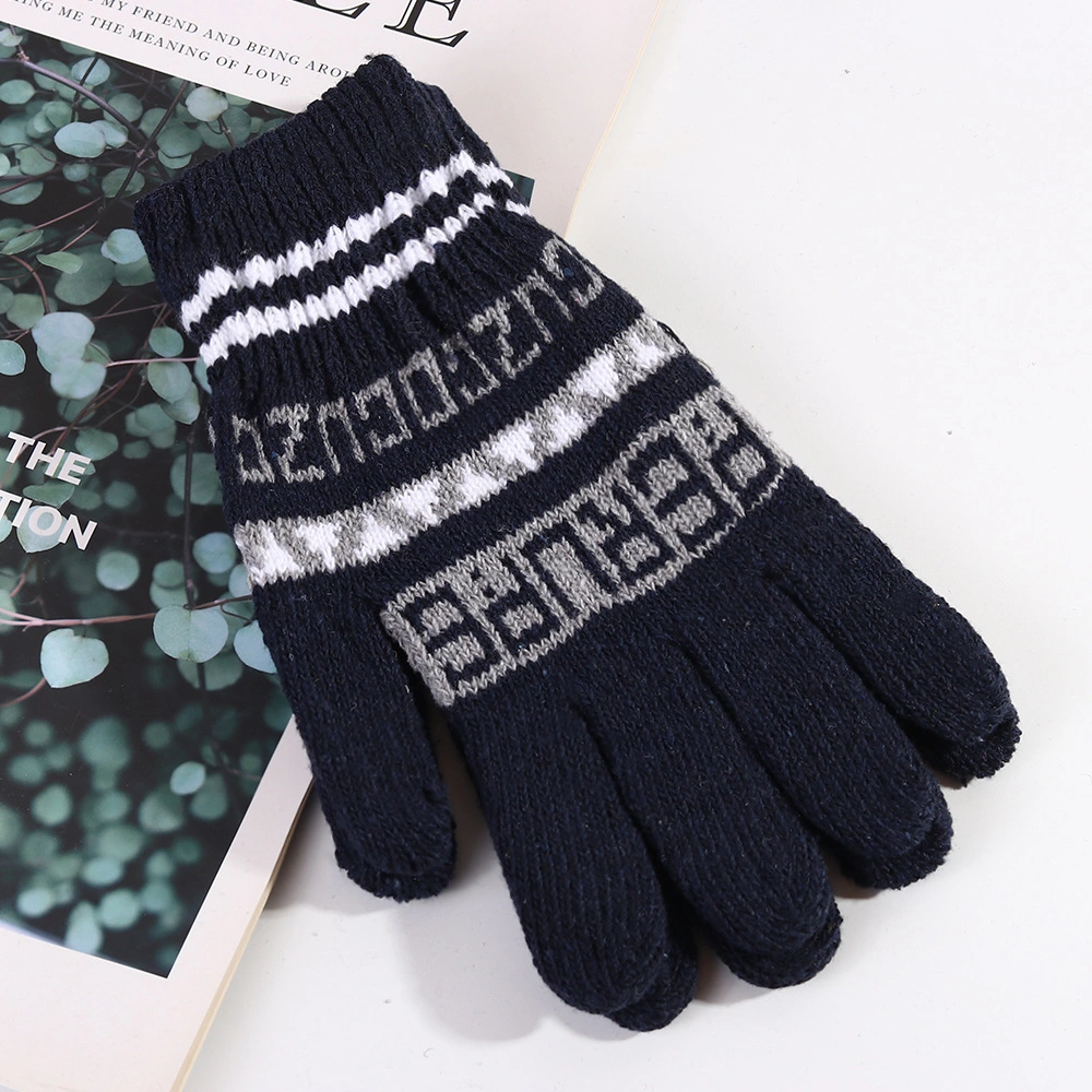 Basic Argyle Jacquard Winter Warm Knit Magic Gloves Cheap Low Price Wholesale/Supplier