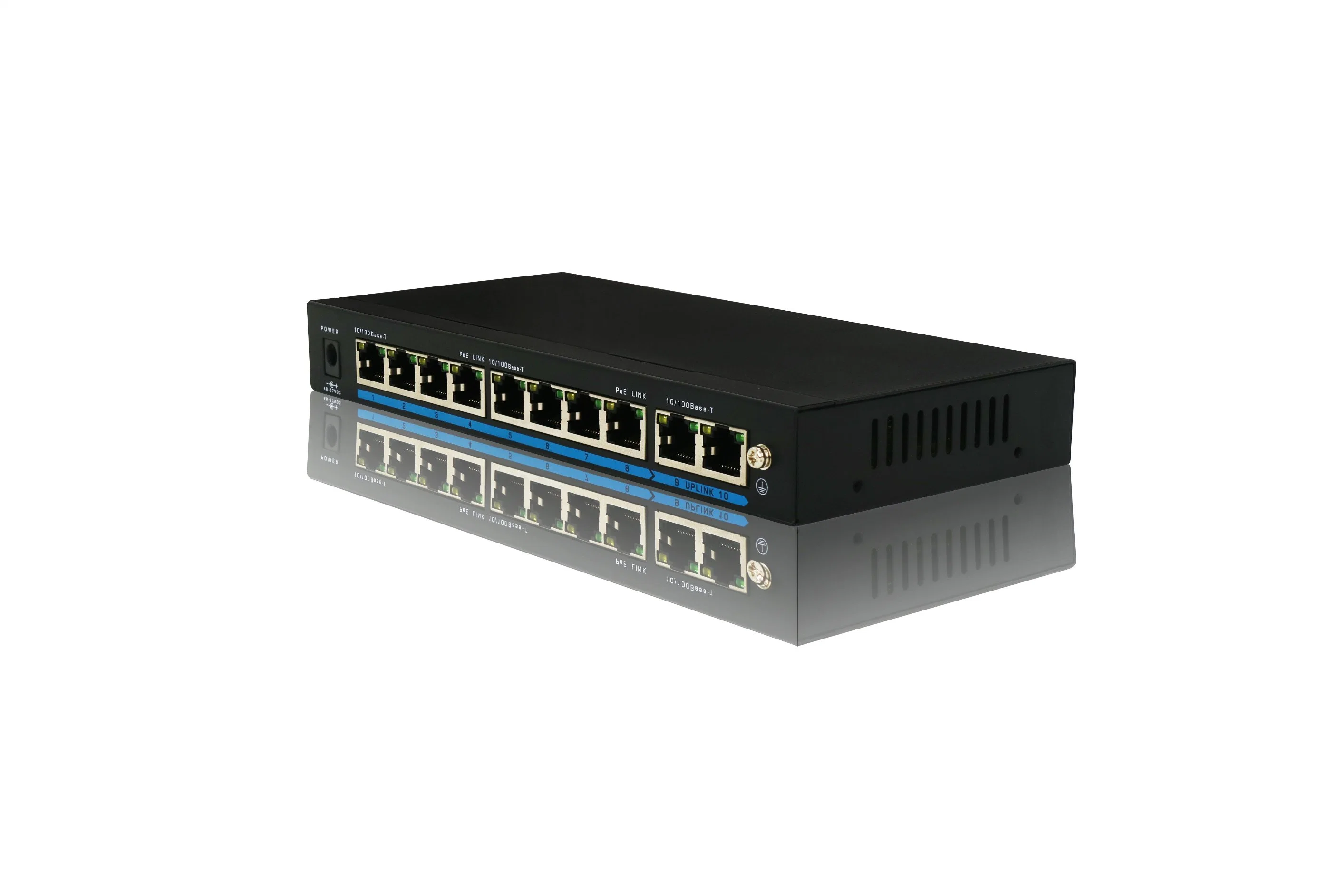 8+2 de 10/100Mbps 120W Puerto Ethernet Poe