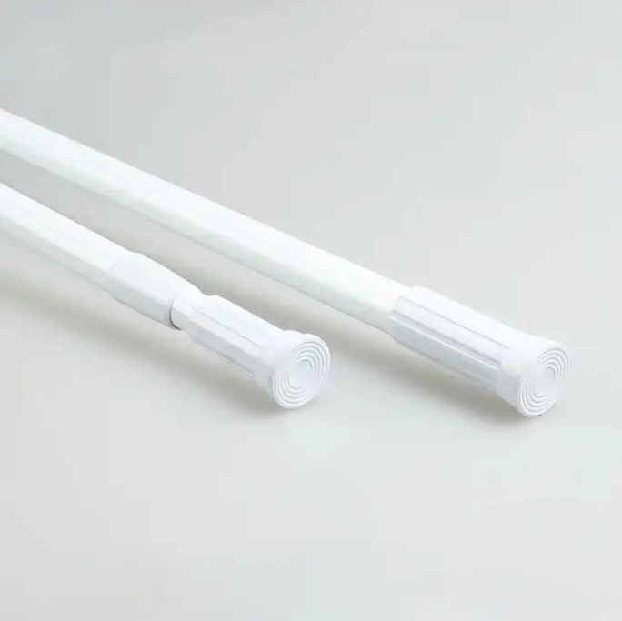 Adjustable Aluminum PVC Coated Extensible Innerspring Shower Curtain Rod