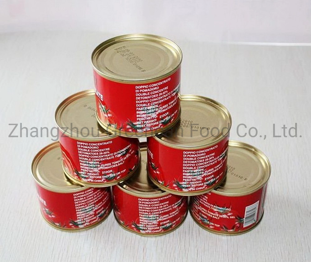 Konserven Tomatenpaste Brix 22%-24%, 28%-30% Tomatenhersteller OEM