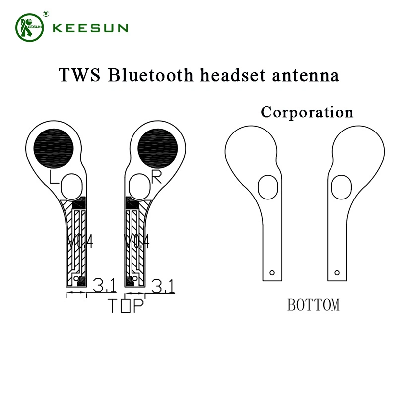 Integrierte TWS FPC-Patch-Antenne für Bluetooth-Headset