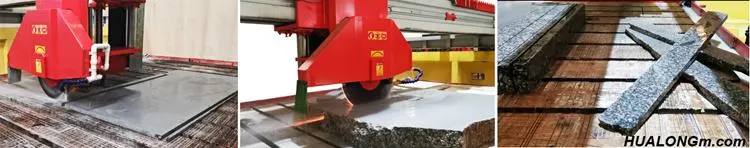 Hualong Machinery Hlsq-700 Granit Marmor Slab Schneidemaschine Brücke Stein Säge mit Kipptisch Kopf Drehkippkran zum Verkauf