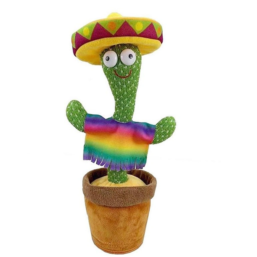 Dancing Cactus Singing Dancing Saxophone Cactus Toys Soft Plush Electric Toys Stuffed Toy