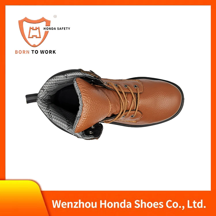 High Cut Leather Boots Anti Slip Fashion Men Safety Shoes Casual Shoes