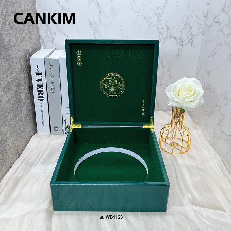 Cankim Tea Wood Box Packaging Luxury Wood Jewelry Boxes Decorative Wooden Storage Box