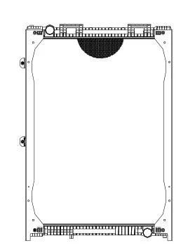 HD Truck Radiator for Man F2000 94~ OEM: 81061016407, 62870A