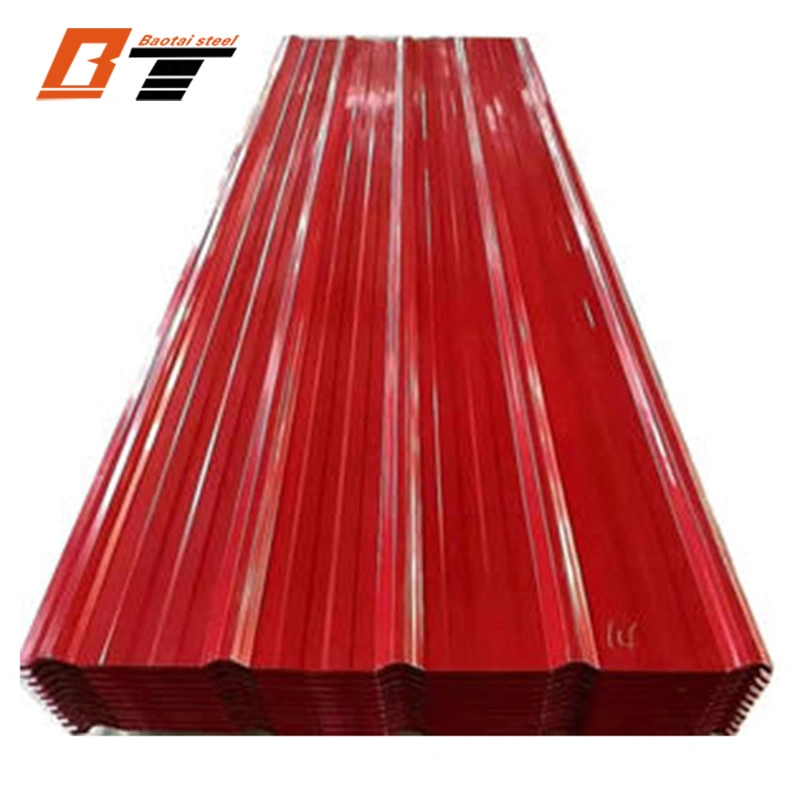 Dx51d 0.38mm Roofing Sheet Ral 9002 PPGI PPGI Color Coated Roofing Sheet PPGI Corrugated Roofing Steel Sheet