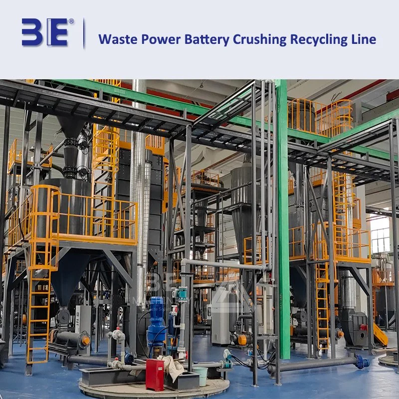 Waste Power Battery Crushing Treatment Equipment Recycling Machine Line