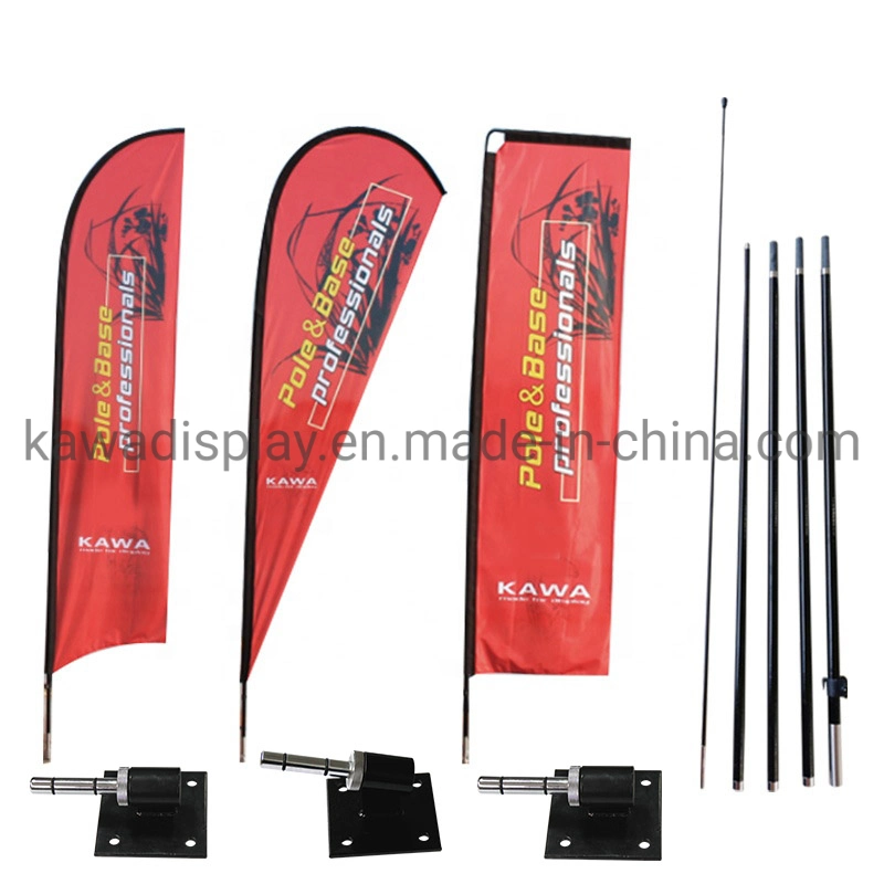 Auto Dealer Swooper Flutter Feather Flags for Custom Outdoor Advertising with Different Design